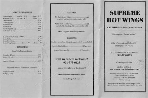 Whether you order in store, carryout it out or have it delivered, Mr. . Supreme wings on whitten menu
